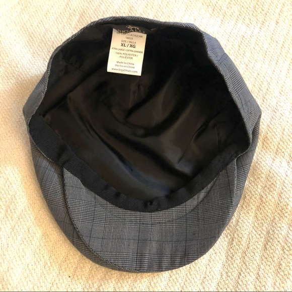 Bigalli Windowpane Plaid Duckbill Ivy Cap XL NWOT - Picture 5 of 8